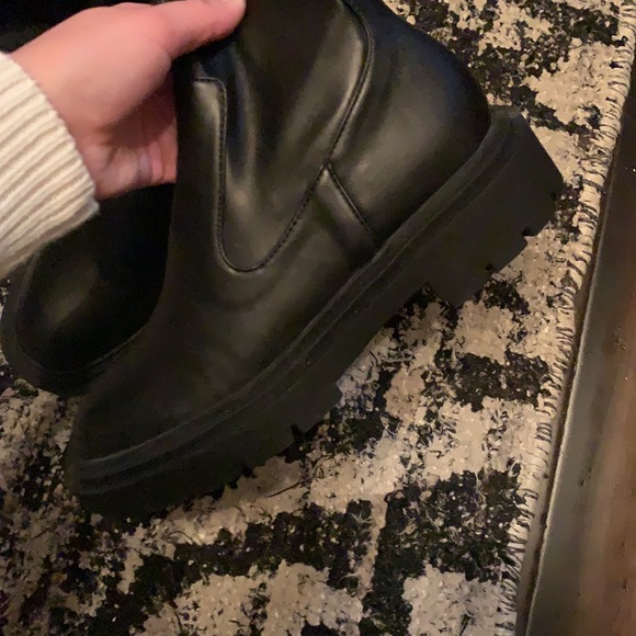 ZARA• over the knee stretch low heel boots - Picture 13 of 14